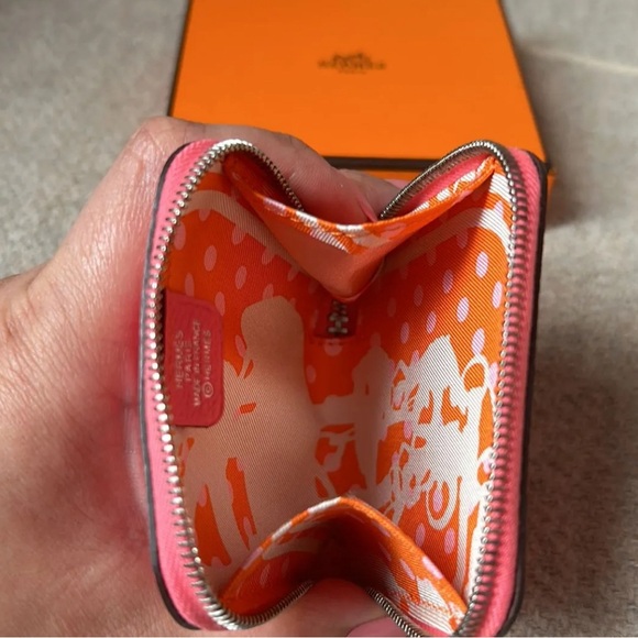 Hermes Silk'In change purse - Picture 3 of 4